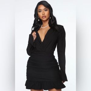 NWT - Fashion Nova Ruched Mini Dress